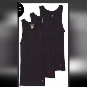 Polo Ralph Lauren Ribbed Undershirt, 3 Pack - XL